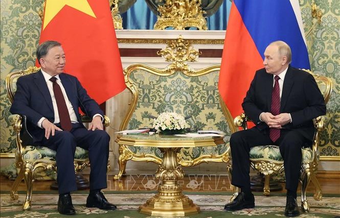 Tổng Bí thư Tô Lâm hội đàm với Tổng thống Nga Vladimir Putin