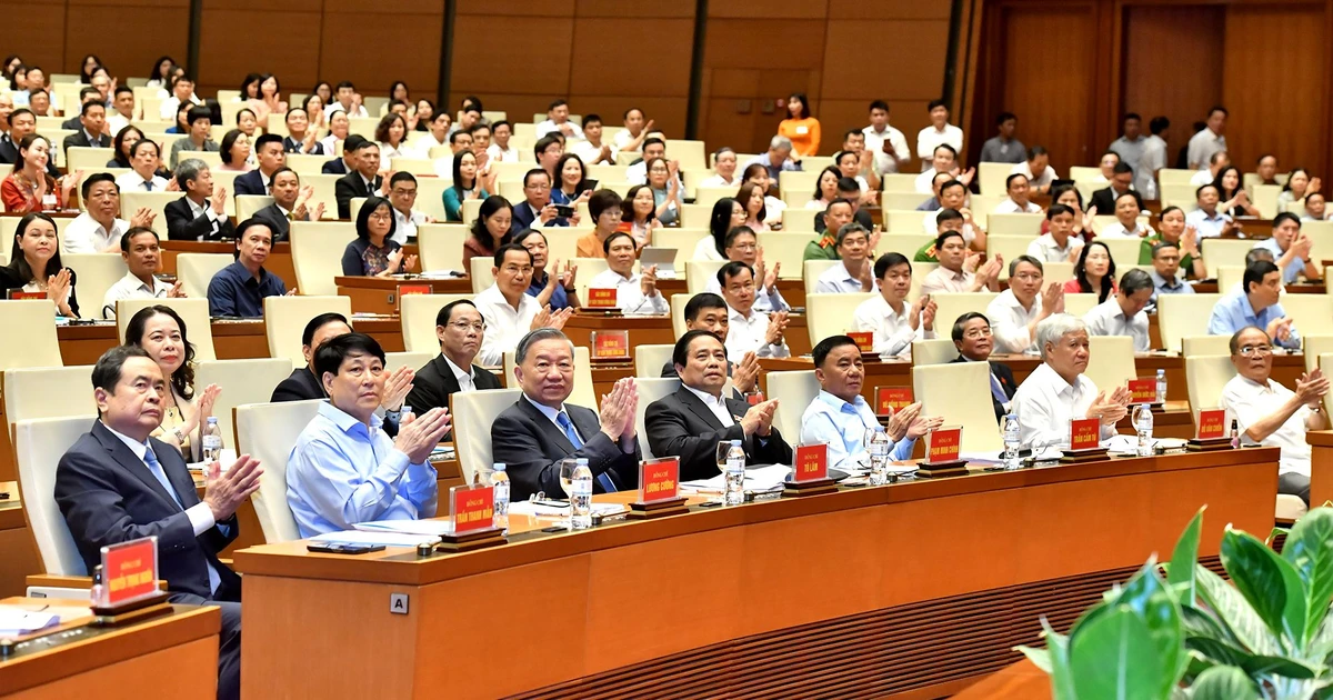 [Ảnh] Hội nghị toàn quốc quán triệt, triển khai thực hiện Nghị quyết số 66-NQ/TW và Nghị quyết số 68-NQ/TW của Bộ Chính trị