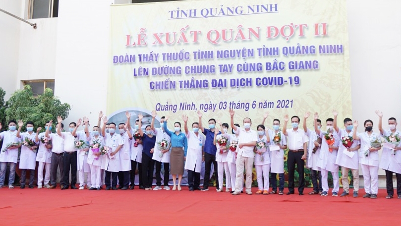 Quảng Ninh tiếp tục chi viện Bắc Giang chống dịch