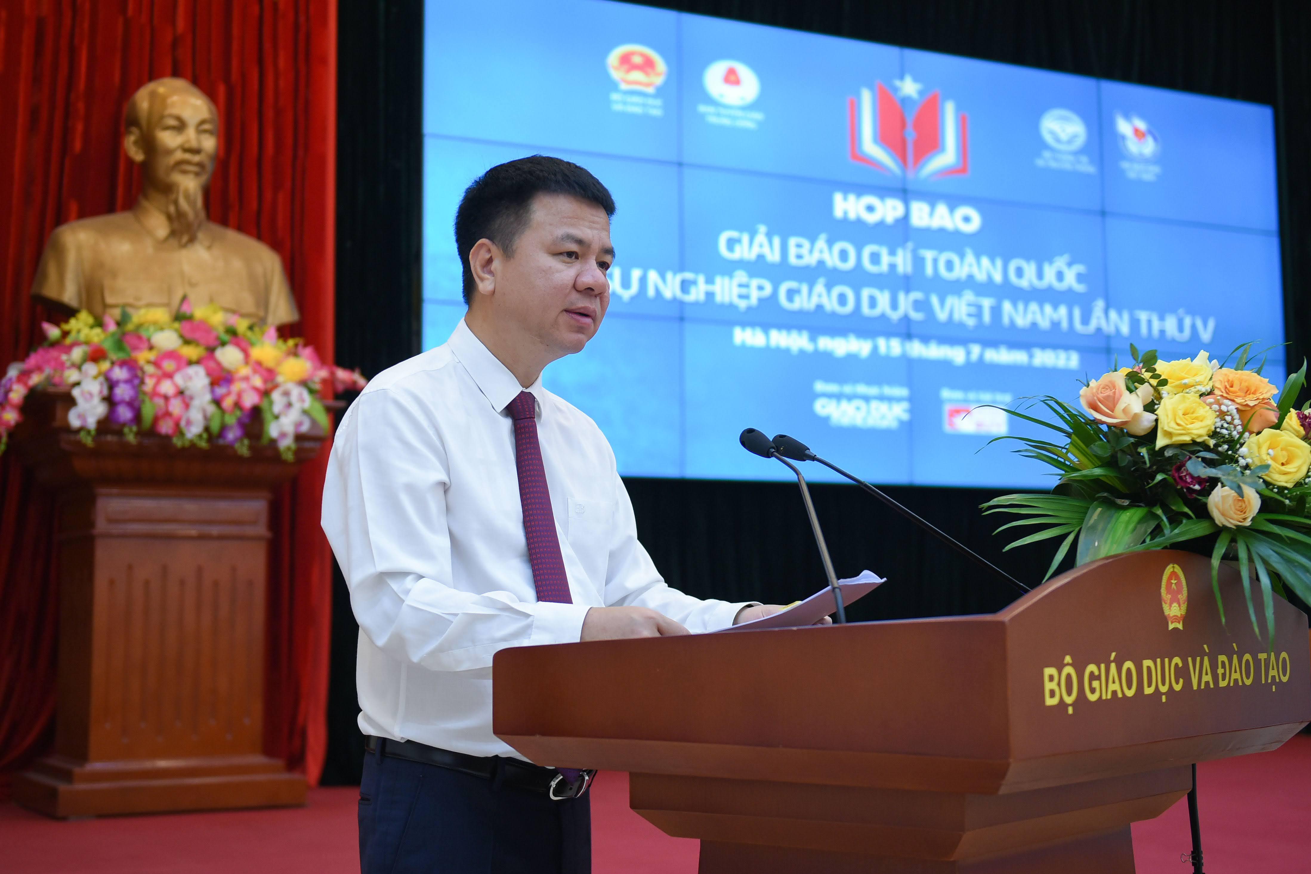 Họp báo Giải báo chí toàn quốc 'Vì sự nghiệp giáo dục Việt Nam' năm 2022 ảnh 5