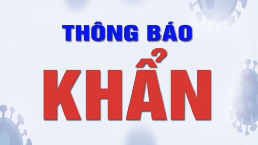 Thoông báo khẩn