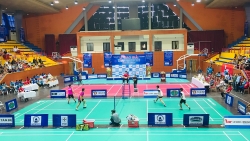 Chung kết đôi nam nâng cao Giải Cầu lông HSSV TP Hà Nội tranh Cúp báo Tuổi trẻ Thủ đô