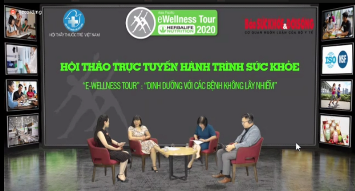 Herbalife Việt Nam phối hợp với Hội Thầy thuốc trẻ Việt Nam và Báo Sức Khỏe & Đời Sống cùng tổ chức chương trình hội thảo trực tuyến dinh dưỡng với bệnh không lây nhiễm