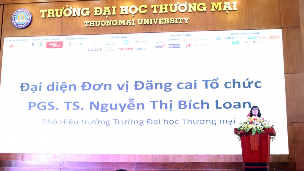 PGS. TS Nguyễn Thị Bích Loan, đại diện đơn vị đăng cai tổ chức - trường Đại học Thương mại