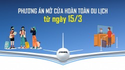 Phương án mở cửa du lịch hoàn toàn từ ngày 15/3