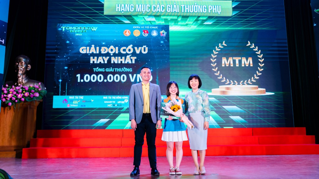 Giải Đội cổ vũ hay nhất thuộc về đội MTM (thuộc Đại học Thương mại)