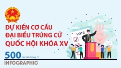 [Infographic] Dự kiến cơ cấu đại biểu trúng cử Quốc hội khóa XV