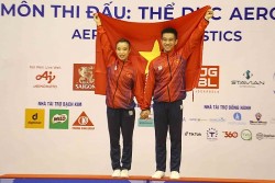 Aerobic đôi nam nữ Việt Nam khẳng định vị thế tại SEA Games 31