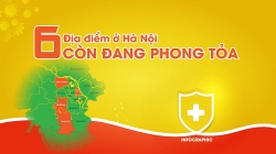 6 địa điểm ở Hà Nội còn phong tỏa