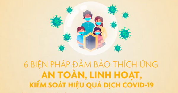 6 biện pháp đảm bảo thích ứng an toàn, kiểm soát hiệu quả dịch