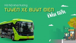 Chính thức hoạt động tuyến xe buýt điện đầu tiên tại Hà Nội
