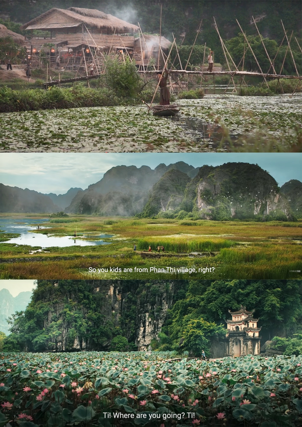 Các địa điểm quay phim trải dài từ Hà Nội, Bắc Ninh, Ninh Bình, Thái Bình, Bình Phước, Đồng Nai, Tp.Hồ Chí Minh.