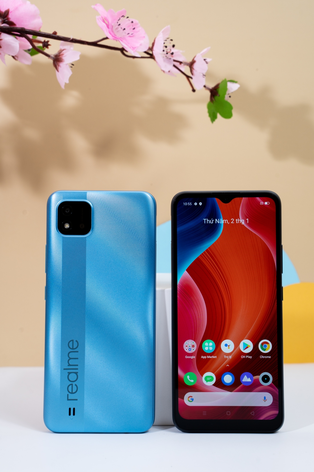 Camera của Realme C20 tích hợp trí tuệ nhân tạo giúp làm đẹp hình ảnh thông minh và tự động