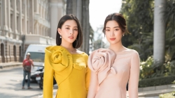 Hoa hậu Đỗ Mỹ Linh, Tiểu Vy gợi ý áo dài cách tân màu pastel