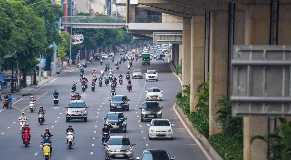 Giao thông Hà Nội tương đối thông thoáng vào dịp cuối  năm (Ảnh minh họa)