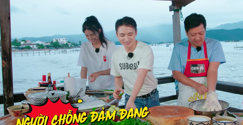 Vợ chồng Phan Mạnh Quỳnh nấu ăn cùng Trường Giang