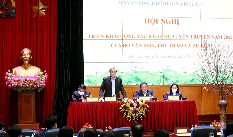 Hội nghị triển khai công tác báo chí, tuyên truyền năm 2022 của Bộ Văn hóa, Thể thao và Du lịch