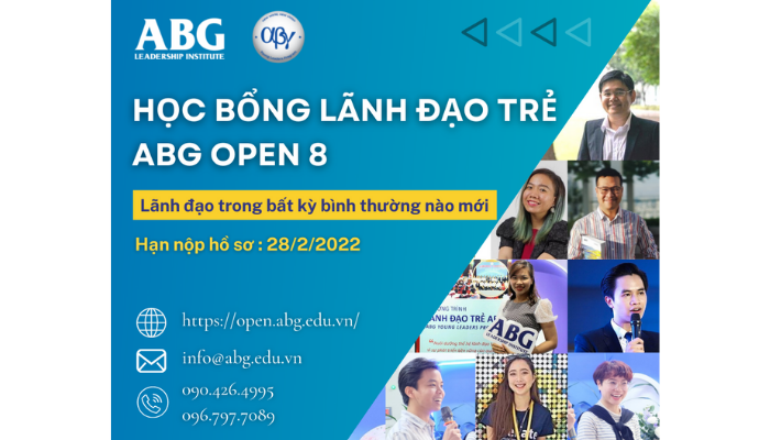 Viện lãnh đạo ABG sẽ trao 180 suất học bổng cho những bạn trẻ tài năng