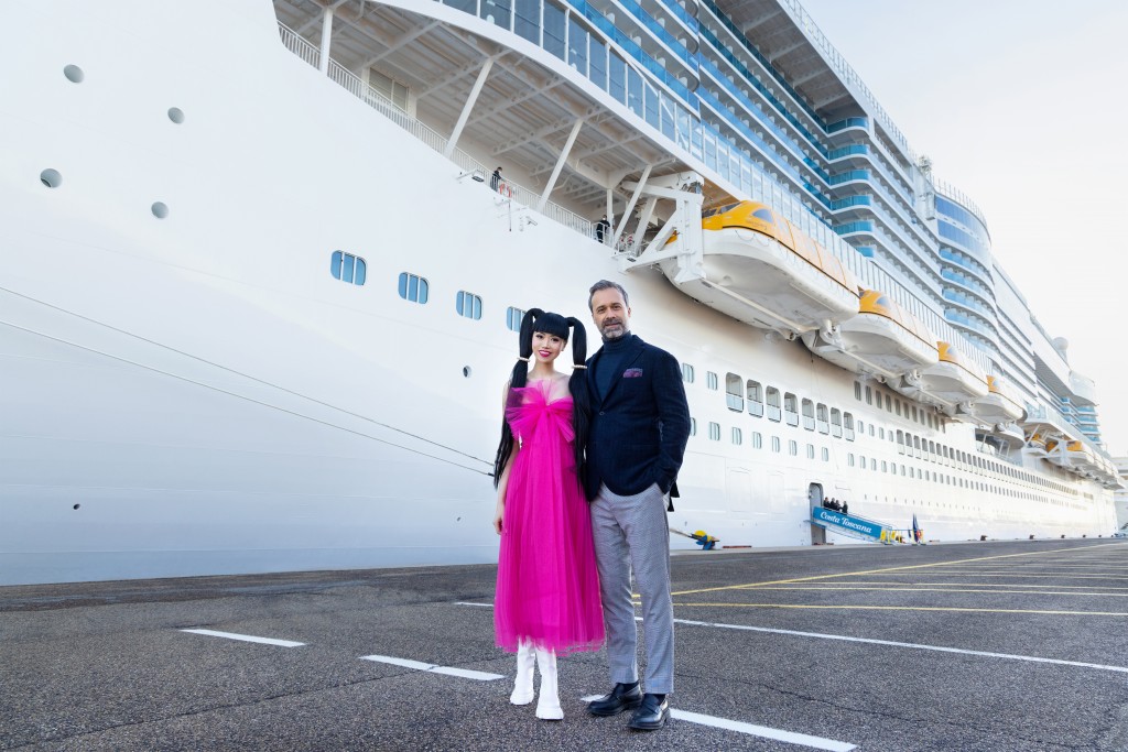 Jessica Minh Anh và Mario Zanetti, Chủ tịch của Costa Cruises 