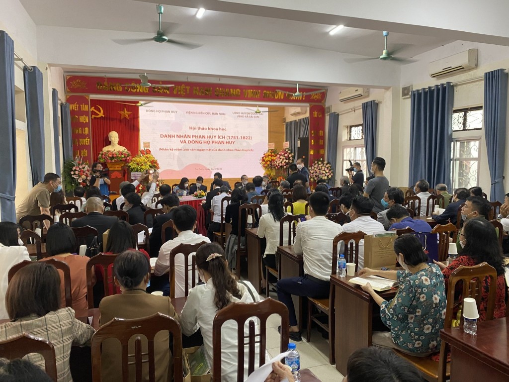 Hội thảo khoa học Danh nhân Phan Huy Ích và dòng họ Phan Huy tại xã Sài Sơn