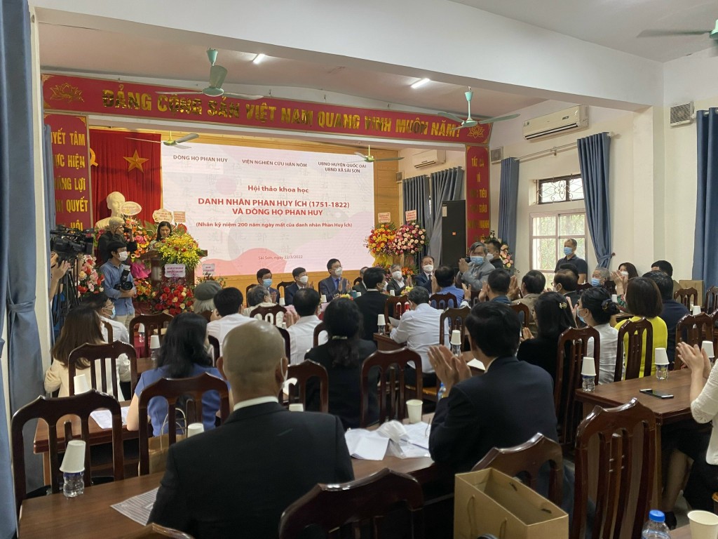 Hội thảo khoa học Danh nhân Phan Huy Ích và dòng họ Phan Huy tại xã Sài Sơn