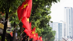 Hà Nội treo cờ Tổ quốc dịp bầu cử
