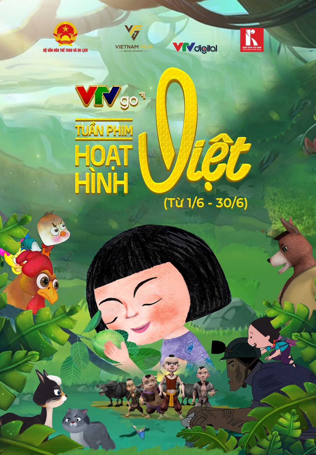 50 bộ phim tiêu biểu phục vụ miễn phí các bạn nhỏ trong “Tuần phim hoạt hình Việt trên VTVGo”