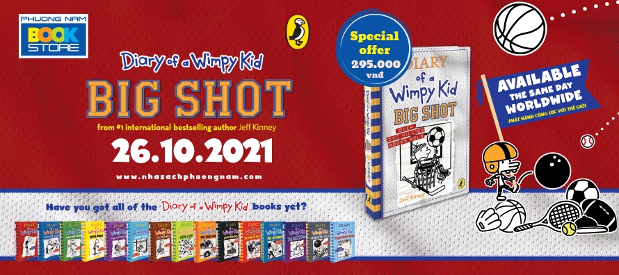 Sách thiếu nhi “Diary of a Wimpy Kid” phát hành tập 16 cùng lúc với thế giới