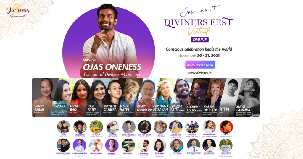 Diviners Fest 2021 được tổ chức online, lễ hội sẽ được lan tỏa và kết nối với mọi người ở Việt Nam và cả thế giới. 
