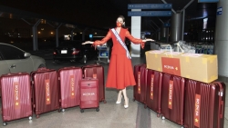 Đỗ Hà mang gần 200kg hành lý, bay gần 30 tiếng để thi Miss World 2021