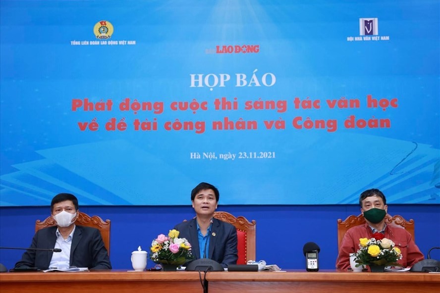 Lễ phát động Cuộc thi sáng tác văn học về đề tài công nhân, Công đoàn đã diễn ra ngày 23/11 tại Hà Nội