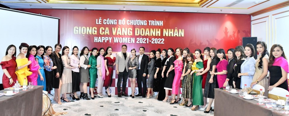 Ngày 2/12 tại Hà Nội, Ban tổ chức chính thức công bố khởi động chương trình Giọng ca vàng doanh nhân Happy Women 2021.