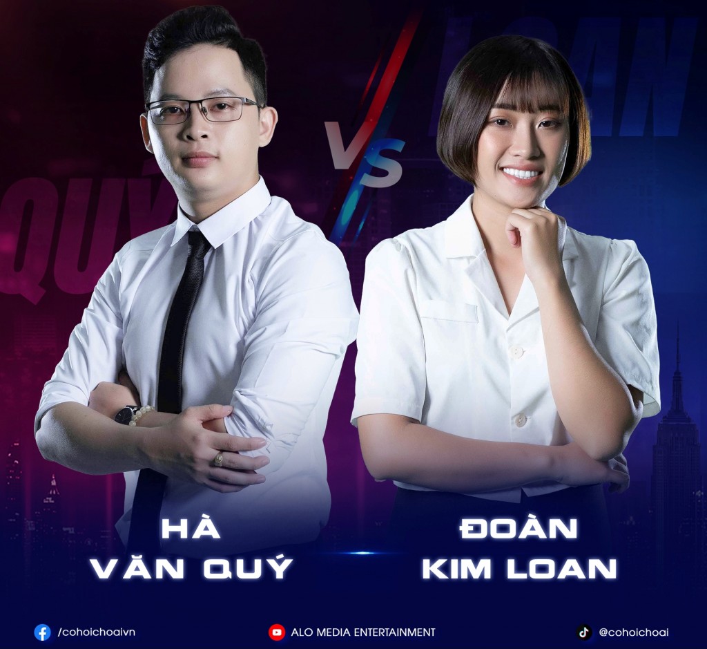 Hai ứng viên Kim Loan và Văn Quý