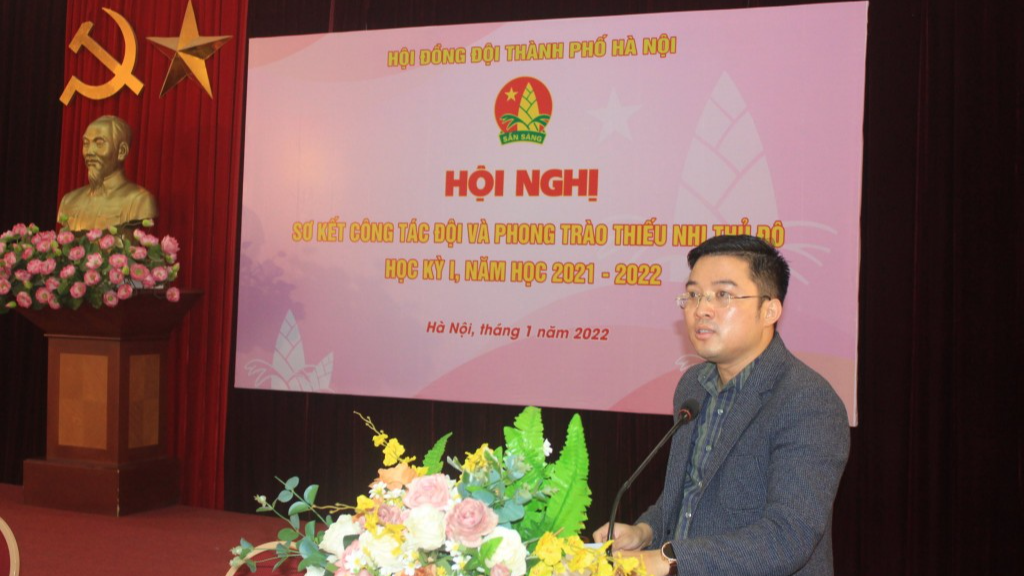 Hội nghị sơ kết công tác Đội và phong trào thiếu nhi Thủ đô học kỳ I, năm học 2021 - 2022