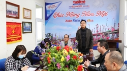 Lãnh đạo Thành đoàn Hà Nội chúc xuân Nhâm Dần 2022 báo Tuổi trẻ Thủ đô
