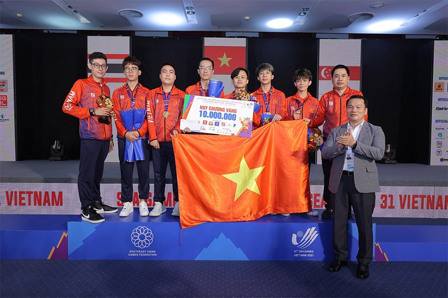 Ấn tượng tấm huy chương Vàng đầu tiên trong lịch sử SEA Games của thể thao điện tử Việt Nam