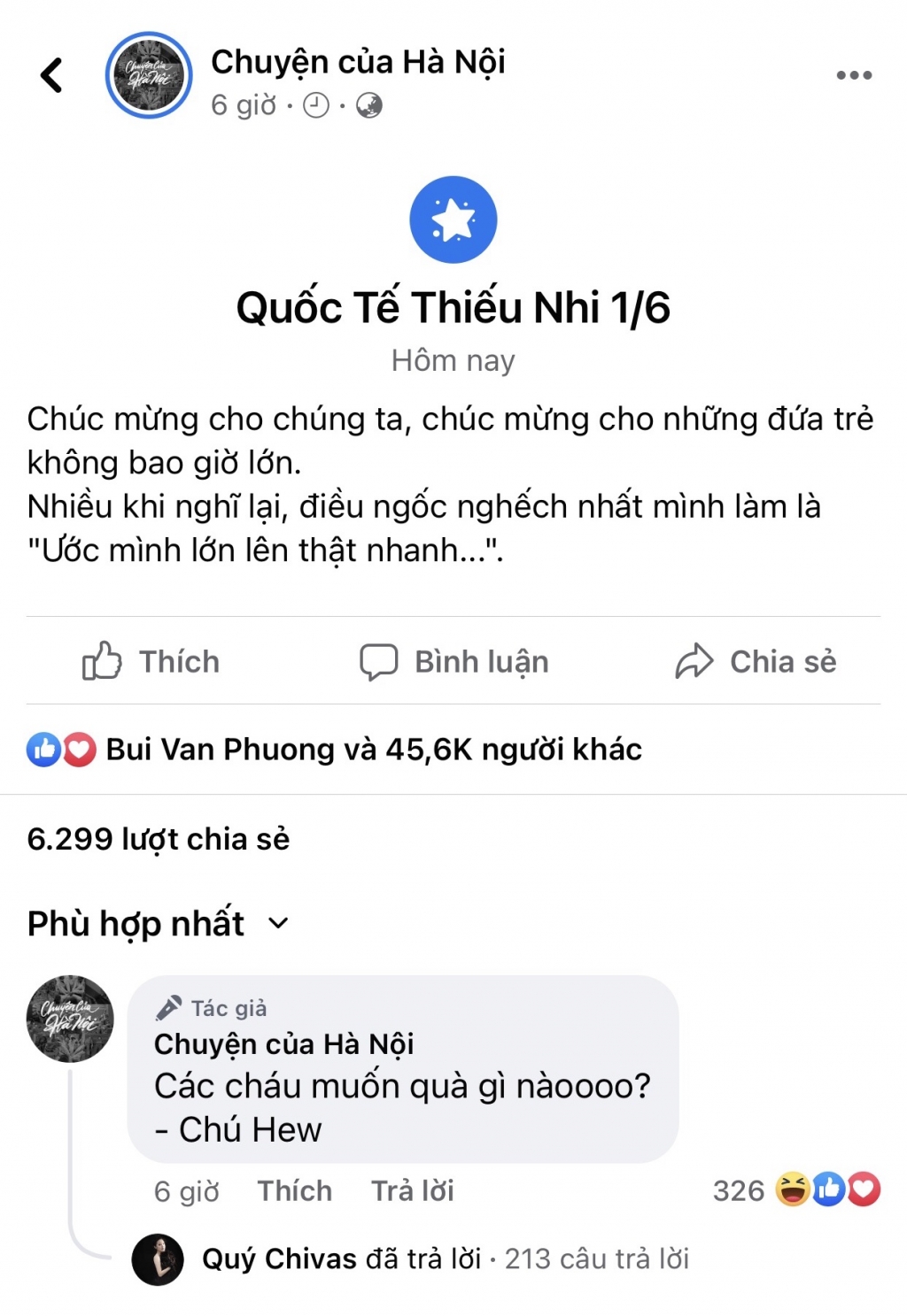 Cộng đồng mạng cùng nhau chia sẻ cảm xúc về ngày Quốc tế Thiếu nhi