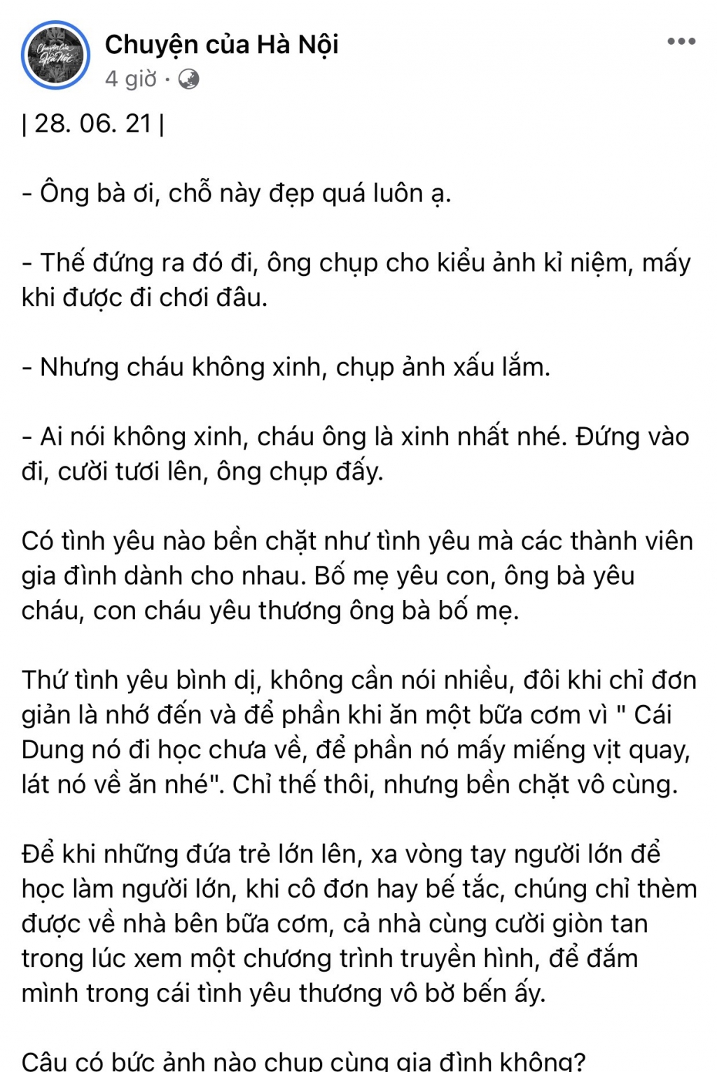 Ngày Gia đình Việt Nam và những câu chuyện ý nghĩa từ cộng đồng mạng