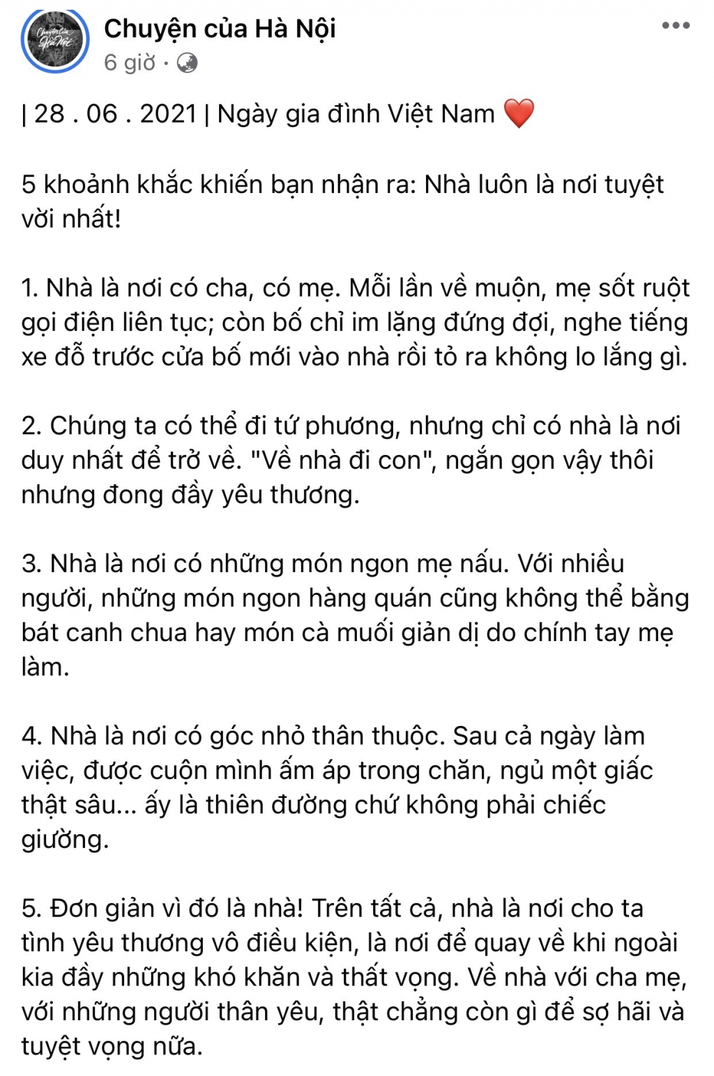 Ngày Gia đình Việt Nam và những câu chuyện ý nghĩa từ cộng đồng mạng