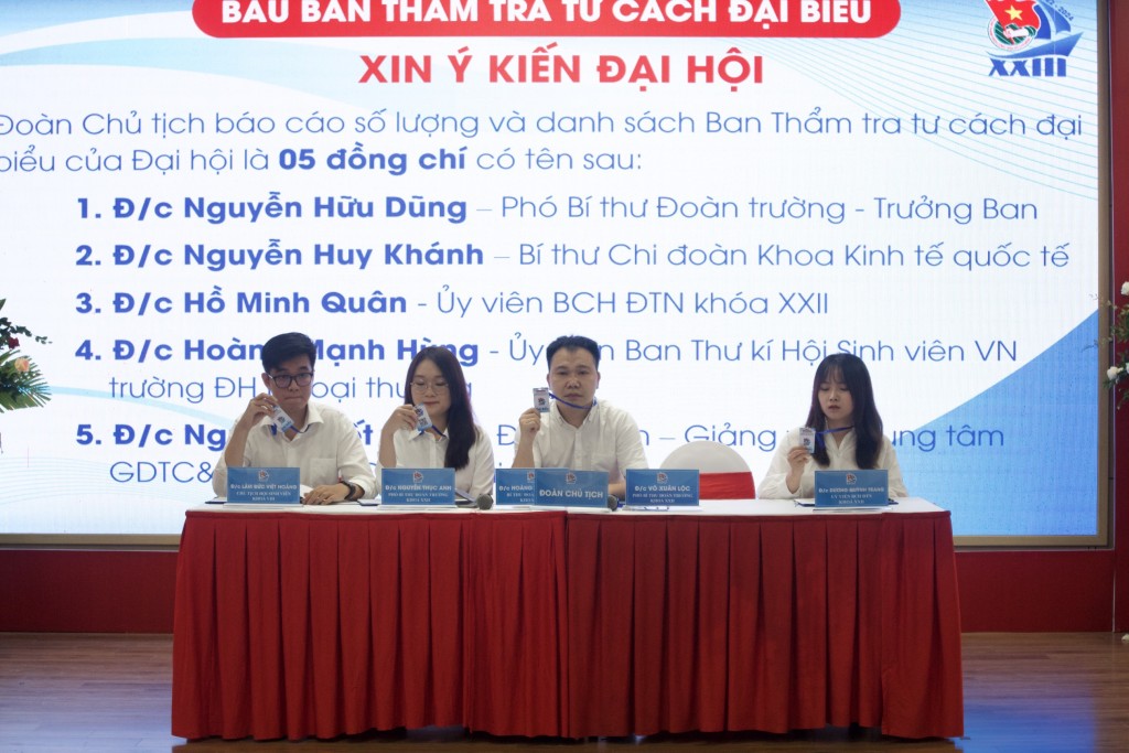 Đoàn TNCS Hồ Chí Minh trường Đại học Ngoại thương có tân Bí thư