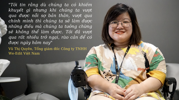 Cô gái “hạt tiêu” mở công ty giúp đỡ hàng trăm người khuyết tật