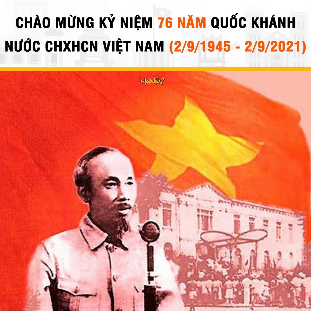 Cộng đồng mạng chào mừng kỷ niệm 76 năm ngày Quốc khánh Việt Nam