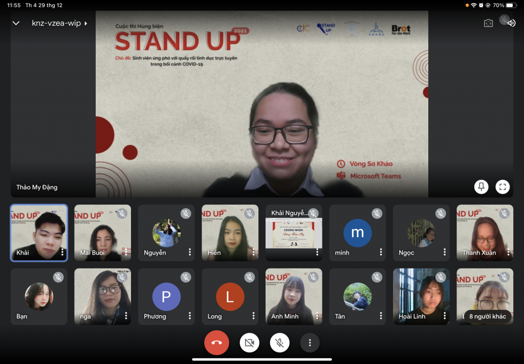 Góc nhìn mới của thế hệ trẻ trong Vòng chung khảo cuộc thi hùng biện Stand Up 2021