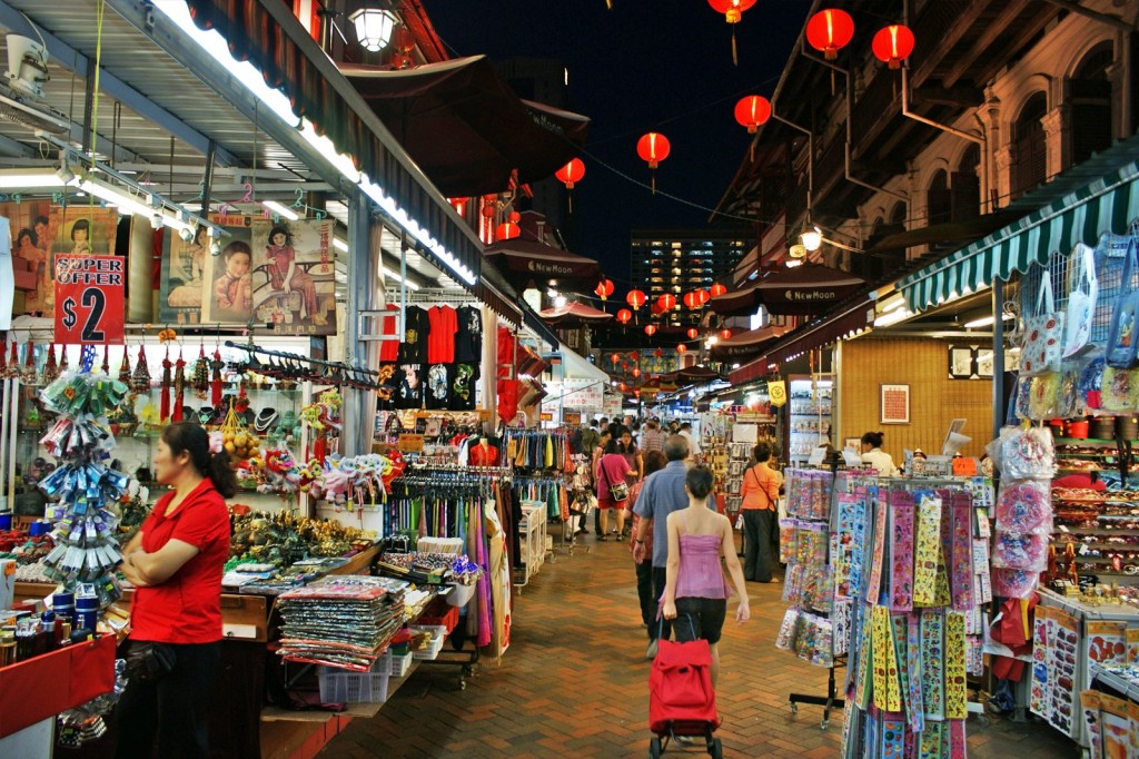 Chợ đêm ở khu phố Tàu, Singapore