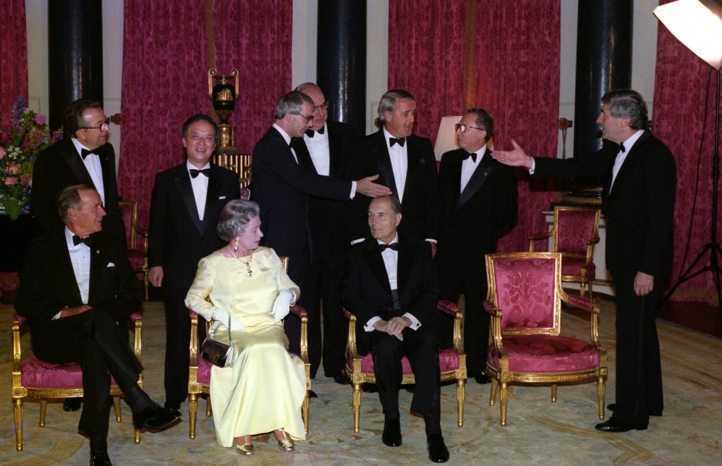 Nữ hoàng Elizabeth II tại Hội nghị Thượng đỉnh G7 năm 1991 (Ảnh: Getty)