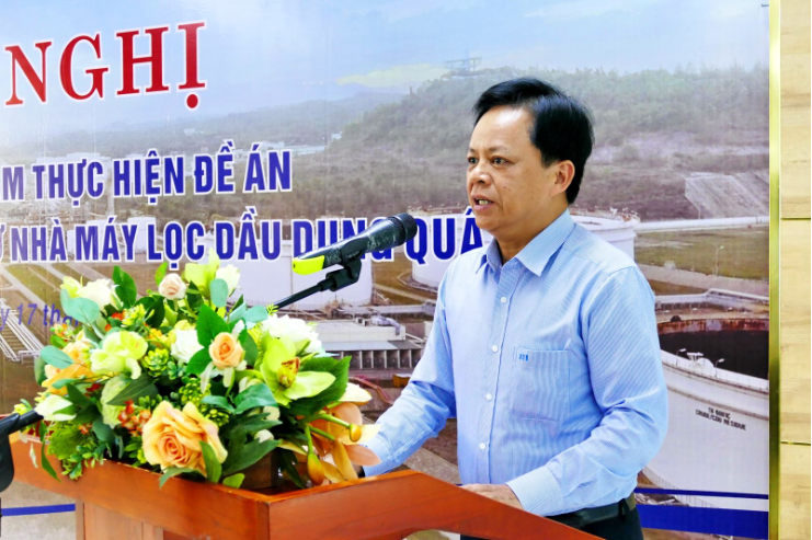 Chủ tịch HĐQT BSR Nguyễn Văn Hội - Phó Trưởng ban chỉ đạo Đề án phát biểu tại Hội nghị