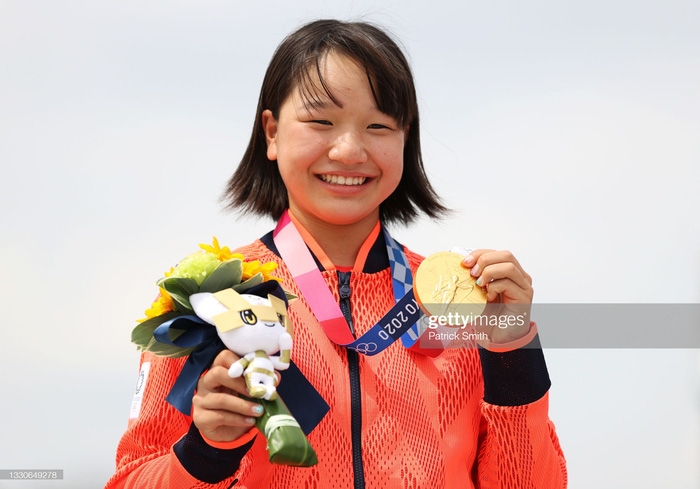 Nhà vô địch bộ môn trượt ván trẻ tuổi nhất lịch sử, Momiji Nishiya (Ảnh: Getty)