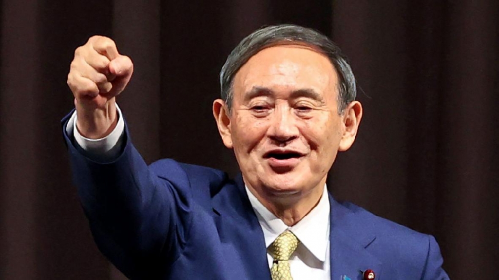 Ông Yoshihide Suga trở thành tân Chủ tịch LDP (Ảnh: Getty)