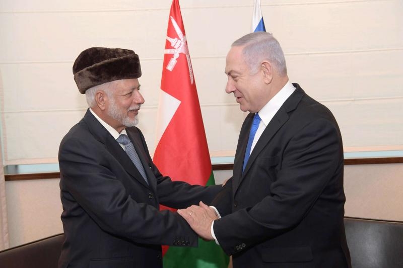  Thủ tướng Israel, Benjamin Netanyahu có cuộc gặp Bộ trưởng Bộ Ngoại giao Oman Yusuf bin Alawi tại Warsaw, Ba Lan, vào tháng 2/2019. (Ảnh: DPA)
