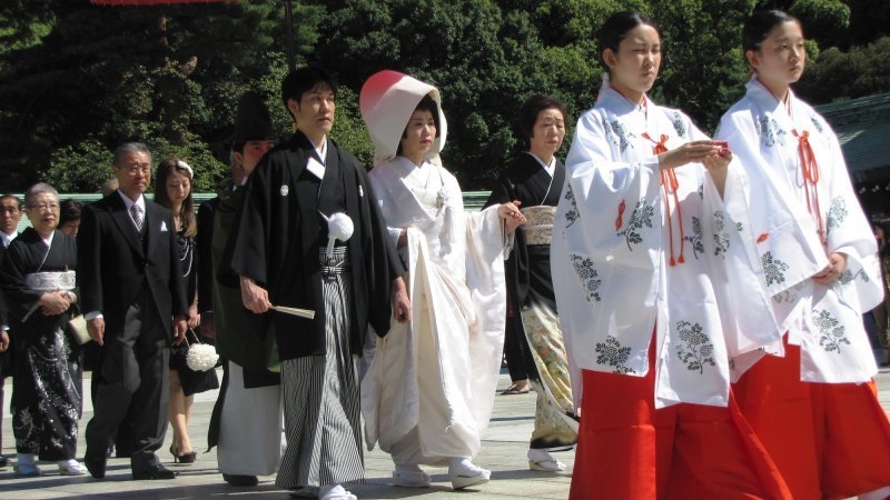 Một đám cưới truyền thống tại Nhật Bản (Ảnh: Suki Desu)
